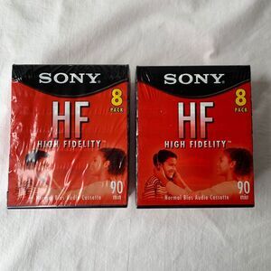 Sony HF‎ High Fidelity 90 Minute Audio Cassette Tapes Normal Bias 16 Sealed New!